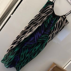 Ruffle strapless dress bcbg size medium